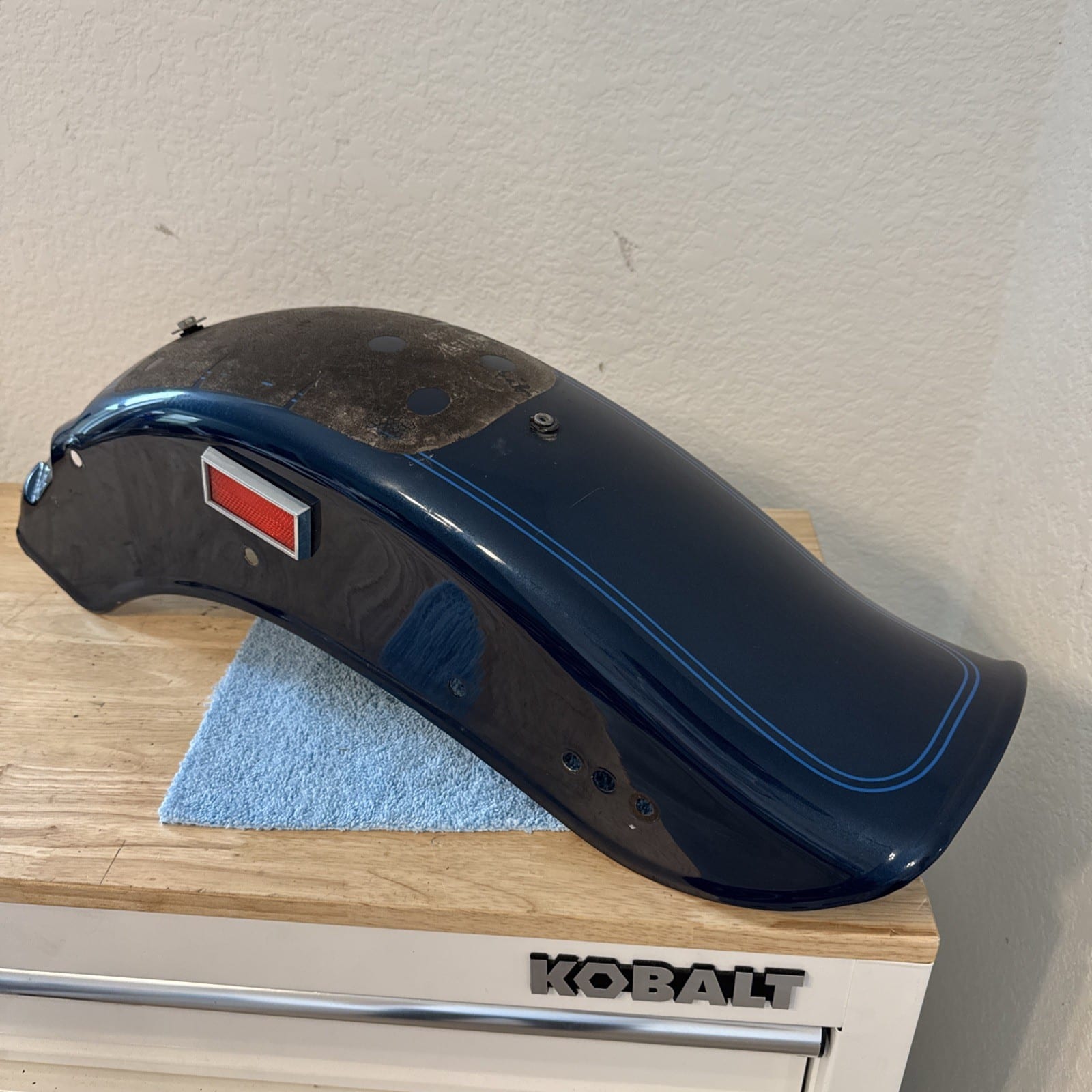 Harley-Davidson 2001 Softail Springer Rear Fender Luxury BLUE FXSTS 59914-00